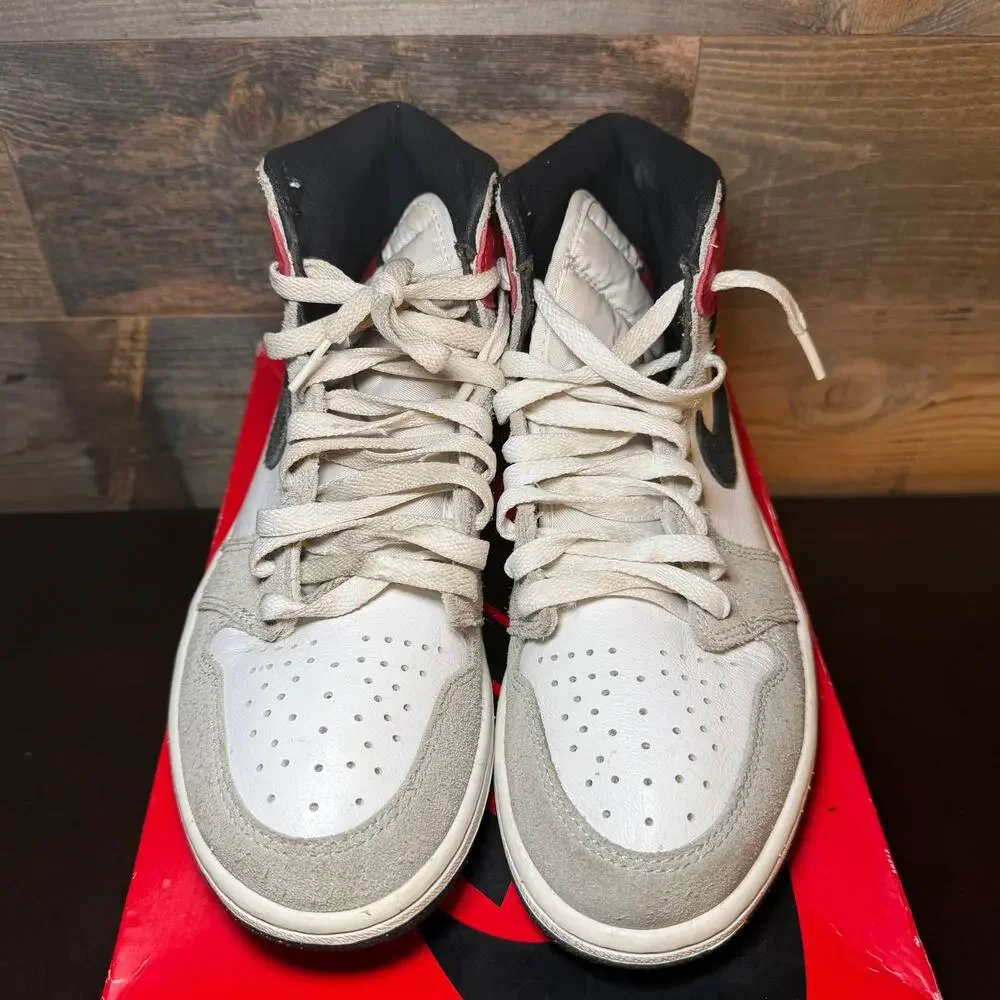 Nike Air Jordan 1 Retro High 'Light Smoke Grey' - Men's Size 8